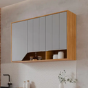 Ver imagem 4 de Armário Aéreo Celeste 120 Cm com 3 Portas 100% Mdf