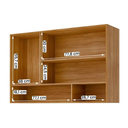 Ver imagem 3 de Armário Aéreo Celeste 120 Cm com 3 Portas 100% Mdf
