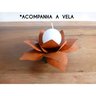 Castiçal de Festa de Casamento Decorativo para Vela Rustico Simples - Laranja - 1