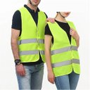 Ver imagem 6 de Colete Sinalizador Faixa Refletiva Epi Segurança do Trabalho Sinalizaçao Ciclista Proteçao Construça