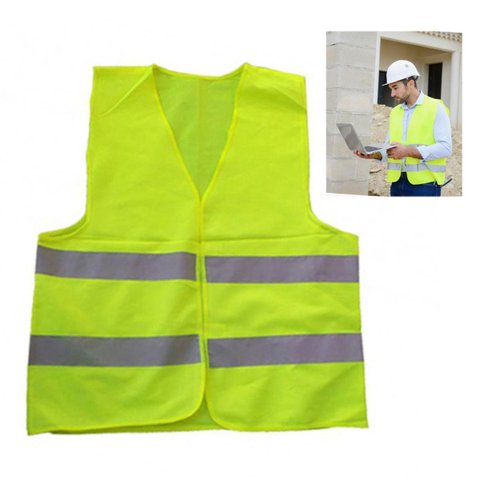 Colete Sinalizador Faixa Refletiva Epi Segurança do Trabalho Sinalizaçao Ciclista Proteçao Construça