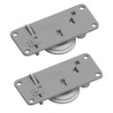 Ver imagem 1 de Kit 2 Roldanas Embutidas Dt 02 para Portas de Correr 60kg Sistema Deslizante de Toni Nylon