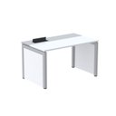 Ver imagem 1 de Escrivaninha Mesa Escritório PSCPP130 130cm Industrial Branco e Cinza