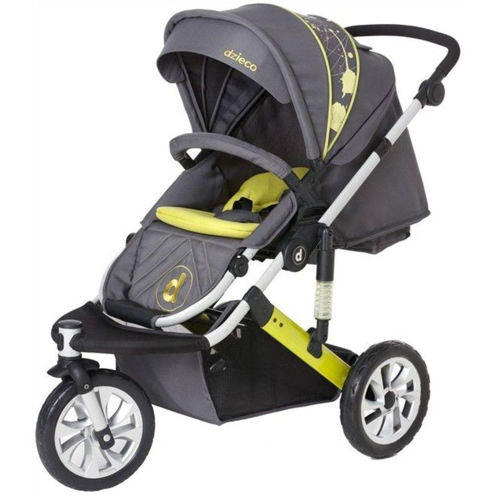 Carrinho de Bebê Esporte 3 Rodas Zappy Grafite - Dzieco | MadeiraMadeira