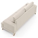 Ver imagem 6 de Sofá 180cm 3 Lugares Pés Curvos Santi Suede D05 Bege - Mpozenato