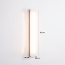 Ver imagem 2 de Arandela Camarim Banheiro Luminária Acrílica LED 60cm Bivolt E27