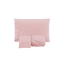 Jogo de Lençol Versatile Ponto Palito Simples 3 Peças Casal Micropercal Rosê - 2