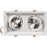 Spot Duplo Recuado 2x10w Embutir Branco - Orbital Double - 1