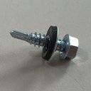 Ver imagem 2 de Parafuso Auto Brocante Cabeça Sextavada 5/16 - 5,5 X 22mm Arruela Movel com 450 Un