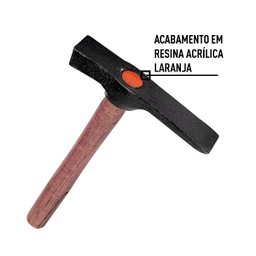 Martelo Pedreiro 1 Corte Cabo Madeira Encerado Cunha Pressão Minasul - 3