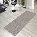 Ver imagem 3 de Jogo Tapetes Passadeira Cozinha 3 Pç Antiderrapante Egípcio - Marrom