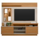 Ver imagem 6 de Estante Painel para Tv 60 Pol com Led 200cm Dora L06 Nature/off White - Mpozenato