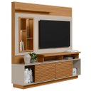 Ver imagem 5 de Estante Painel para Tv 60 Pol com Led 200cm Dora L06 Nature/off White - Mpozenato