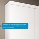 Ver imagem 5 de Guarda-Roupa Casal 6 Portas 199cm Willow Espresso Móveis Branco