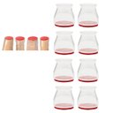 Ver imagem 1 de Protetor de Silicone 8 Peças Cadeira Mesa Moveis Pes Protege Ceramica Piso Anti Ruido Anti Risco Res