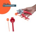 Ver imagem 2 de Kit abridor de lata espremedor de limão 2 pç vermelho– Oikos