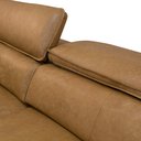 Ver imagem 6 de Sofá Retrátil Reclinável para Sala 3 Lugares 220cm Livorno L06 Couro Camel - Lyam Decor