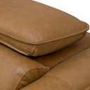 Ver imagem 5 de Sofá Retrátil Reclinável para Sala 3 Lugares 220cm Livorno L06 Couro Camel - Lyam Decor
