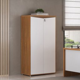 Conjunto Escritório Freijó/branco: Mesa Chefia 6300 + Balcão 6288 - 2