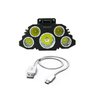 Lanterna de Cabeça 5 Led Usb Recarregável de Longo Alcance - 4