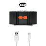 Lanterna de Cabeça 5 Led Usb Recarregável de Longo Alcance - 3