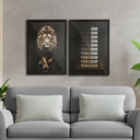 Ver imagem 2 de Quadros Leão Vencedor Moldura e Vidro