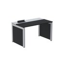Ver imagem 1 de Escrivaninha Mesa Escritório PSCPP140 140cm Industrial Preto e Cinza