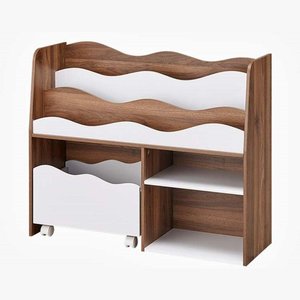 Expositor de Livros com Baú Fly 100% Mdf Livros Brinquedos