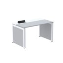 Ver imagem 1 de Escrivaninha Mesa Escritório PSCPP140 140cm Industrial Walnut e Branco Marrom