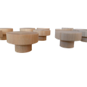 Ver imagem 4 de Puxador gaveta Madeira Eucalipto 5x3 - 5un