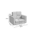 Ver imagem 3 de Mini Poltrona Pet Kappesberg Bouclé Chumbo