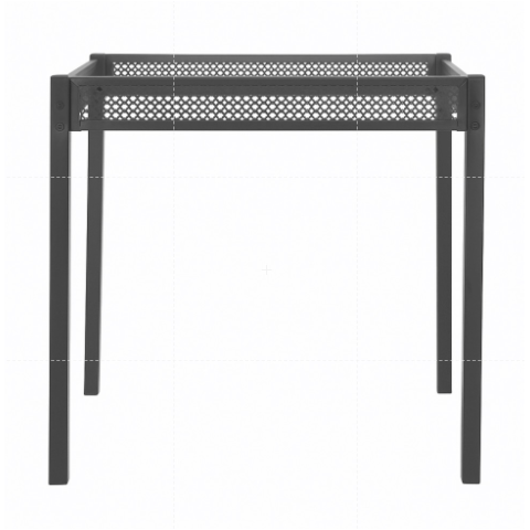 Base para Mesa Quadrada Decorlidi Pé Perna Aço Preta