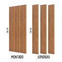 Ver imagem 5 de Painel Ripado 3d em 100% Mdf 134x250cm Freijó Pradel
