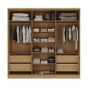 Ver imagem 4 de Guarda-roupa Módulo 6 Portas + Canto + Módulo 2 Portas Ravi Reflecta