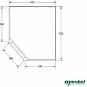 Ver imagem 6 de Guarda-Roupa Módulo 6 Portas + Canto + Módulo 2 Portas Ravi Reflecta Marrom/Olmo Italiano