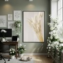 Ver imagem 2 de Quadro Decorativo Capim Macio 70x50cm Mold Branca