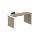 Ver imagem 1 de Escrivaninha Mesa Escritório PSCPP150 150cm Industrial Noce Naturalle e Branco Marrom/Marromle