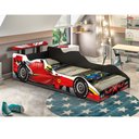 Ver imagem 2 de Cama Carro Infantil + Colchão Formula 1 Vermelho 100% MDF J&A Móveis