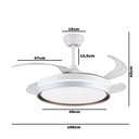 Ver imagem 2 de Ventilador Fresh Wind 36w Branco Bivolt Embuled