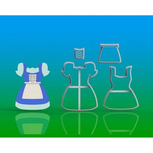 Cortador Vestido Oktober Modular Tamanho 10 Cm