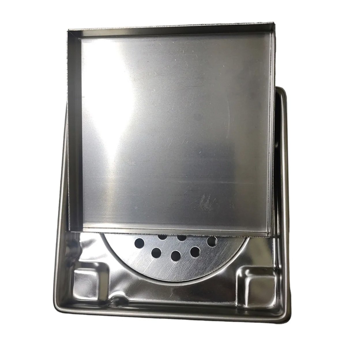 Ralo Oculto Invisivel Aço Inox 15x15 Discreto Anti Odor Kit 7 Uni Banheiro Box Lavabo Varanda Cozinh - 7