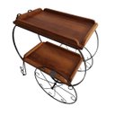 Ver imagem 4 de Carrinho de chá grande decoração luxo ferro madeira artesanal rústico