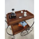 Ver imagem 3 de Carrinho de chá grande decoração luxo ferro madeira artesanal rústico