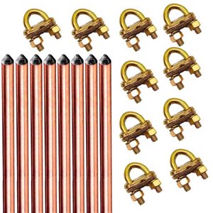 Kit 8 Haste 5/8x2,4m + 10 Conector Terra Gtdu