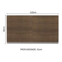 Ver imagem 7 de Armário de Cozinha Aéreo 120 cm 2 Portas Branco/Rustic Glamy Madesa