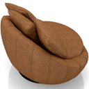 Ver imagem 7 de Kit 02 Poltronas Giratórias para Sala de Estar Kira M03 Couríssimo Whisky - Lyam Decor