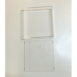 Moldura De Acrílico Decoração Para Parede E Mesa 15x15x4cm Cor:cristal - 3