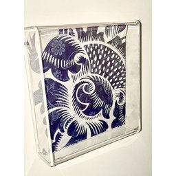Moldura De Acrílico Decoração Para Parede E Mesa 15x15x4cm Cor:cristal - 4