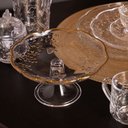 Ver imagem 4 de Prato para Bolo 19 cm de Cristal com Pé New Butterfly com Fio de Ouro Lyor