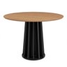 Conjunto Mesa de Jantar Redonda 4 Cadeiras Encosto Tela 100% Mdf Preto Bege Dalla Costa - 7